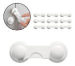 Set De 10 Trancas De Seguridad Bebe Para Puertas Y Cajones Blanco