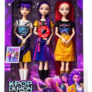 Pack 3 Muñecas Kpop Rumi Zoey Y Mira Articuladas Musicales