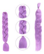 Trenza Guerreras K-pop Rumi Con Aplique De Pelo Violeta Violeta - Imagen 3